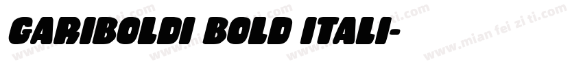 gariboldi bold itali字体转换